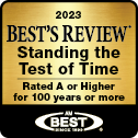 2023 Best's Review Standing the Test of Time Rated A or Higher for 100 years or more